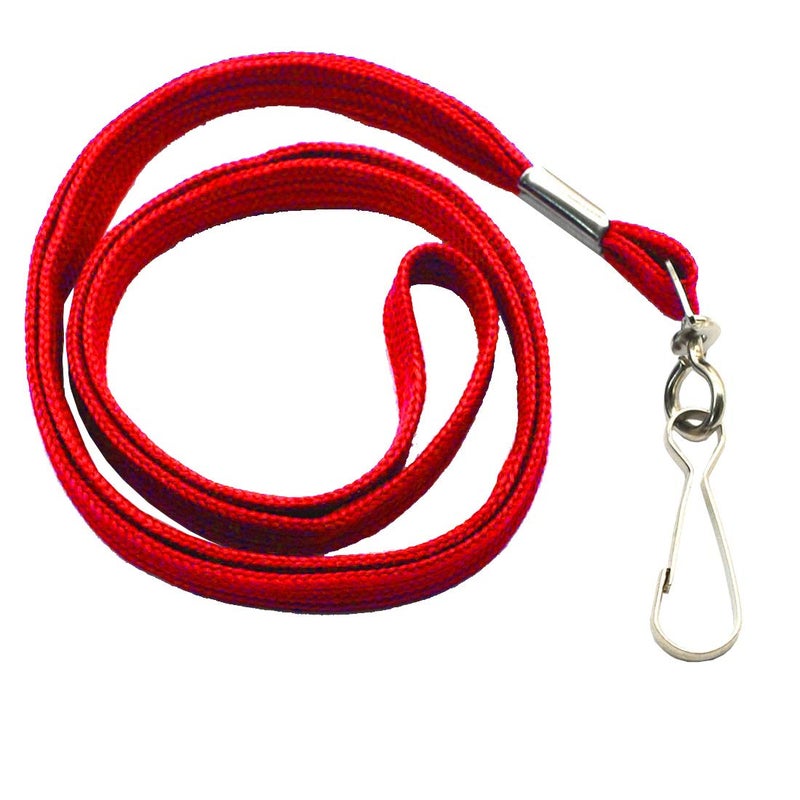 Bird Fiy Red Lanyard 100 Pack Bulk Badge Lanyards for ID Badges Neck Cruise Name Tag ID Holder - Image 4